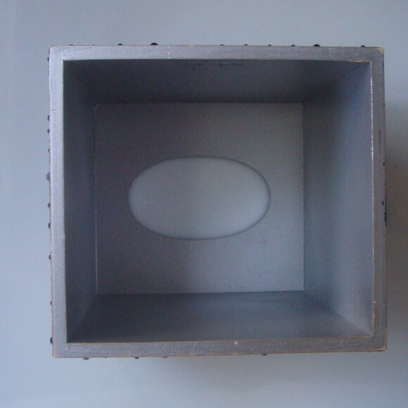 MIKE+ALLY NYC Crystal Ebony Black Boutique Tissue Box Cover - Picture 11 of 12